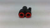 SMC 5/16" Push-To-Connect Pneumatic Y Connector Lot Of 6
