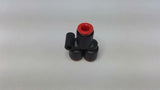 SMC 1/4" Push-To-Connect Pneumatic Y Connector Lot Of 6