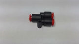 SMC 1/4" Push-To-Connect Pneumatic Y Connector Lot Of 6