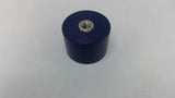 Blue Urethane Buffers 1 1/4" Wide 1" Thick 1/4" Threaded Lot Of 7