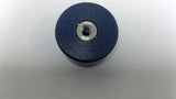Blue Urethane Buffers 1 1/4" Wide 1" Thick 1/4" Threaded Lot Of 7
