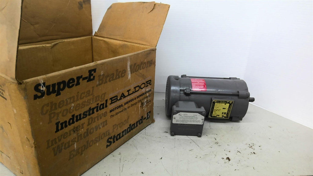 Baldor VM7002A .33 HP AC Motor 1800 RPM 4P 3 Phase 56C 208-230/460 V TEFC 60 HZ