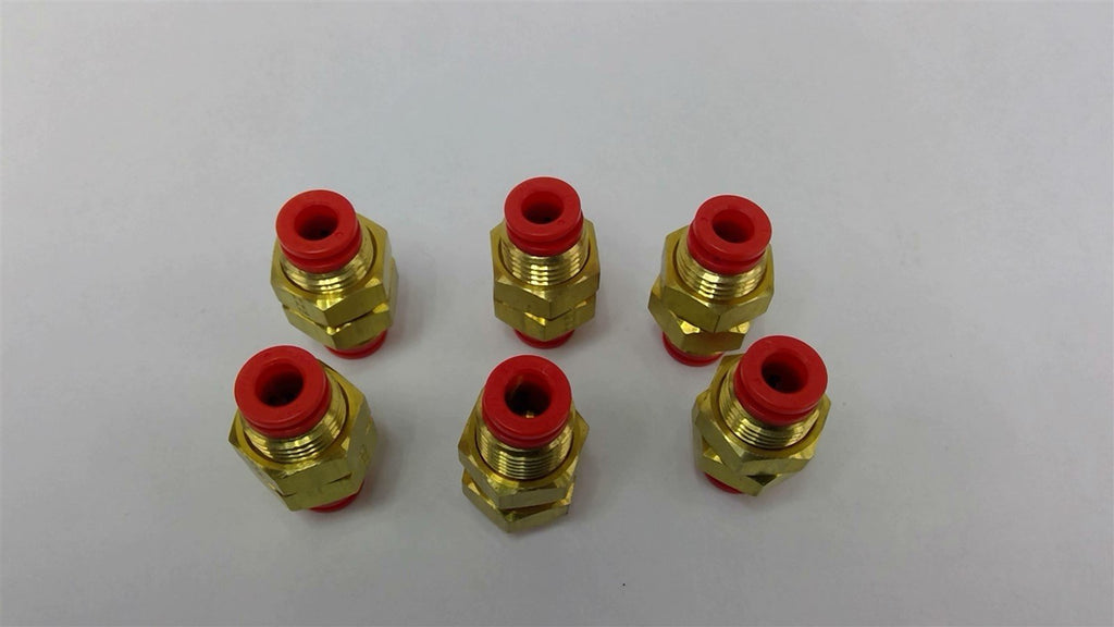 SMC 1/4" Buckhead Fitting Lot Of 6