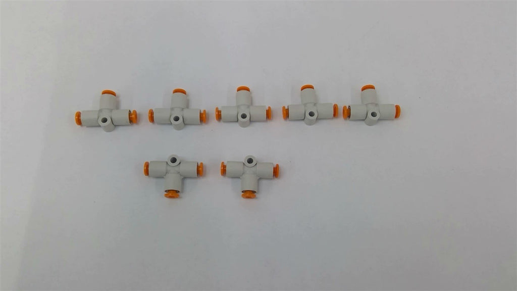 SMC 1/4" Tee Fittings Lot Of 7