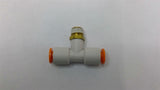 SMC 1/4"Tee X 1/8" Pipe Pneumatic Tee Fitting Lot Of 5