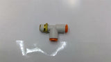 SMC 1/4"TEE X 1/8" Pipe Union Fitting Lot Of 7