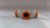 SMC Push-To-Connect Tee Fitting 1/4" Lot Of 6