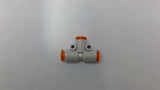SMC Push-To-Connect Tee Fitting 1/4" Lot Of 6
