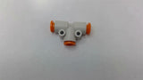 SMC Push-To-Connect Tee Fitting 1/4" Lot Of 6