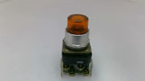 Allen Bradley 800T-QB24 Illuminated Orange Pushbutton 24 V AC/DC Lot Of 2