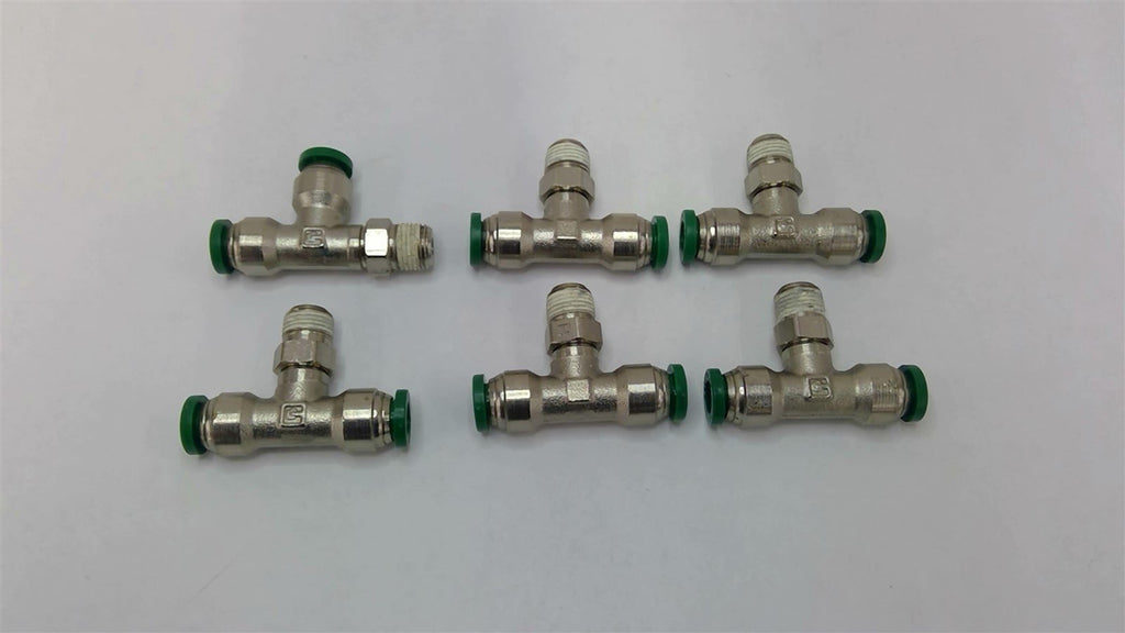 Prestolok 1/4" Tee x 1/8" Pipe Fitting Lot Of 6