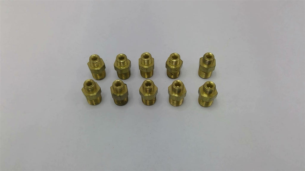 1/8" Brass Pressure Gauge Connector Lot Of 10