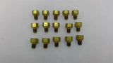 1/8-28 x 1/4-19 Brass Hex Fittings Lot Of 15