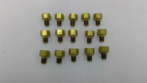 1/8-28 x 1/4-19 Brass Hex Fittings Lot Of 15
