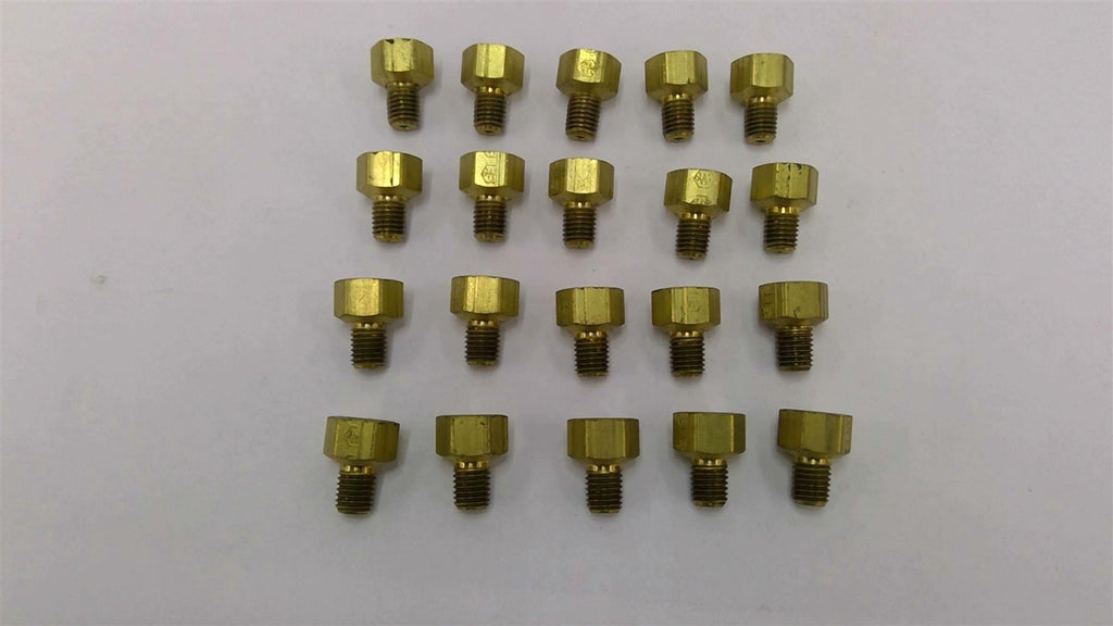 1/8-28 x 1/4-19 Brass Hex Fittings Lot Of 20