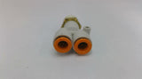 SMC 3/8" Y Pneumatic Fittings Lot Of 5