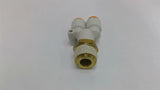 SMC 3/8" Y Pneumatic Fittings Lot Of 5