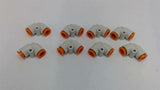 SMC 1/4" 90 Degree Push-To Connect Fittings Lot Of 8