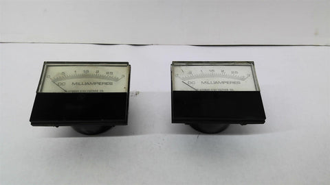 Beede 930114 DC Milliamperes Gauge Lot of 2