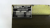 Cerruti 65730 .114kVa Primary 480v Secondary 170v 3ph Transformer