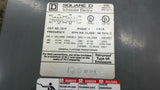 Square D 3S1F 3 KVA Transformer 480/240 Pri V 120/240 Sec V Single Phase