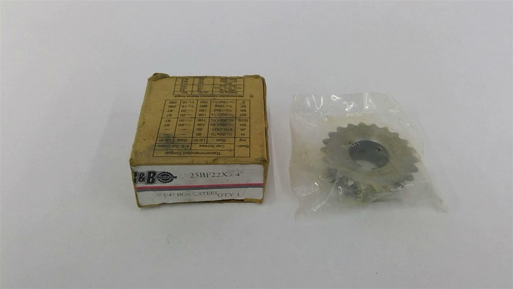 B&B 25BF223/4 Sprocket 1/4" Bore