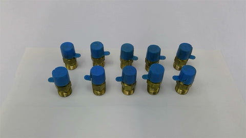 1/4" NPT Male Brass Hex Nipple Fitting Lot Of 10