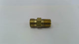 1/4" NPT Male Brass Hex Nipple Fitting Lot Of 10