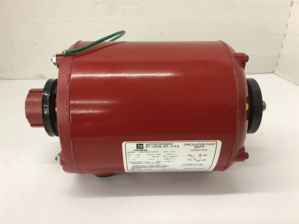 Emerson S55JXSND-6033 1/6 HP Pump Motor 115 volts 1725 rpm Single Phase