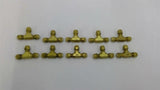 1/4" Tee Poly Flo Fitting Lot Of 10