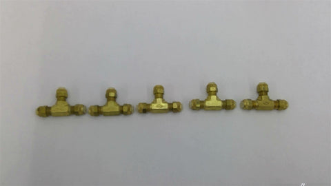 1/4" Tee Poly Flo Fitting Lot Of 5