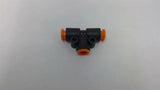 SMC 1/4" Push-To-Connect Tee Fitting Lot Of 5