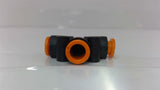 SMC 1/4" Push-To-Connect Tee Fitting Lot Of 4