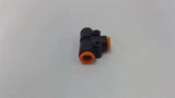 SMC 1/4" Push-To-Connect Tee Fitting Lot Of 4