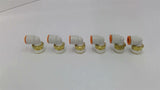 SMC 1/2" Push-To-Connect Male Union Elbow Fittings Lot Of 6