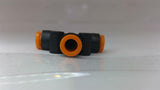 SMC 3/16" Push-To-Connect Tube Tee Fitting Lot Of 4
