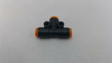 SMC 3/16" Push-To-Connect Tube Tee Fitting Lot Of 4