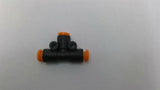 SMC 3/16" Push-To-Connect Tube Tee Fitting Lot Of 4