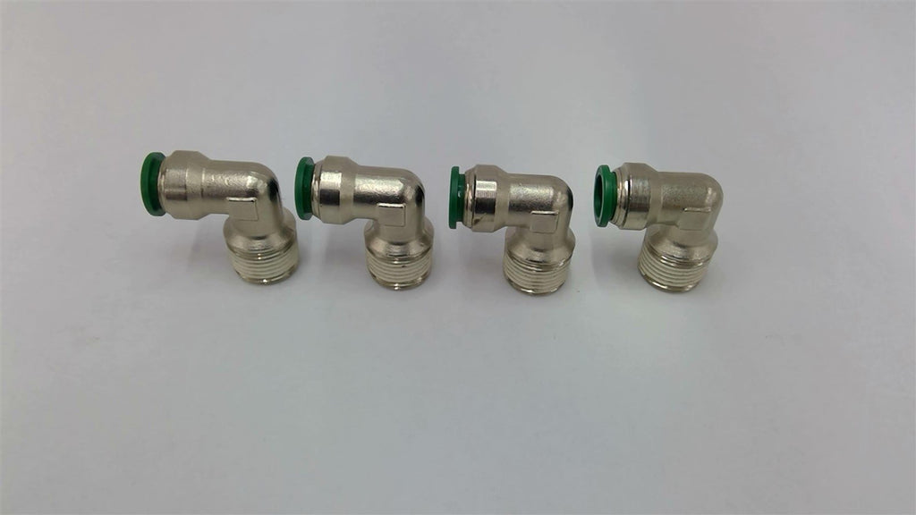 Prestolok 90 Degree Elbow 1/2" Push-To-Connect 3/4"NPT Fittings Lot Of 4