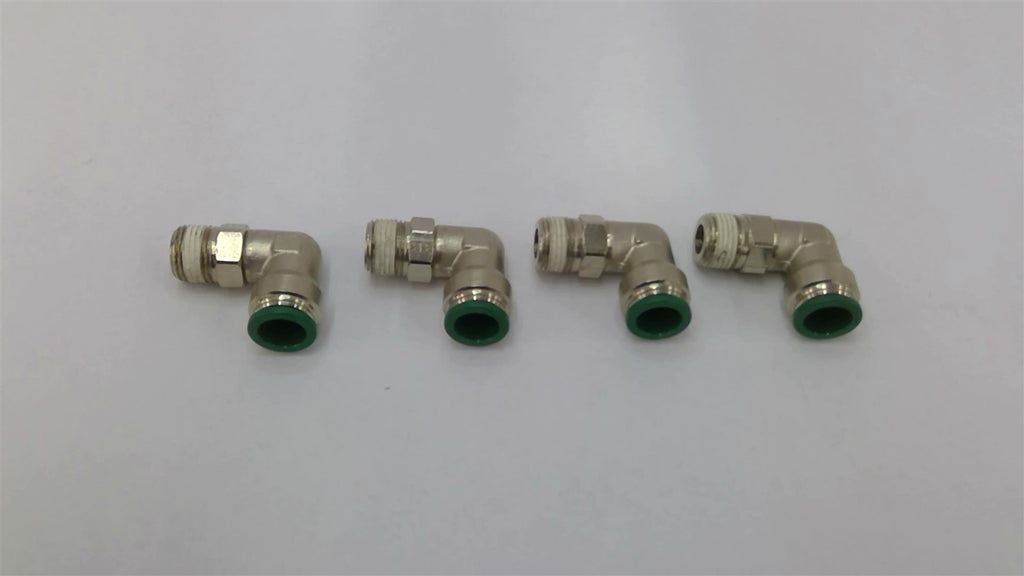 Prestolok 90 Degree Elbow 1/2" Push-To-Connect 3/8" NPT Fittings Lot Of 4