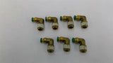 Prestolok 90 Degree Male Elbow 5/32" Push-To-Connect 3/8"NPT Fittings Lot Of 7
