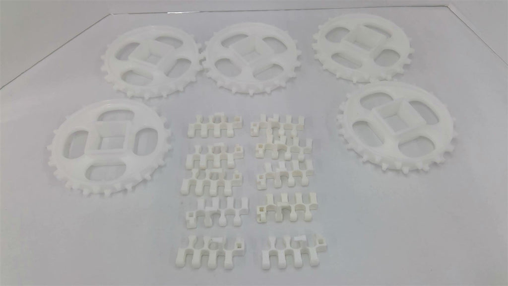 18/40 Plastic Sprocket 1 5/8" Square Bore 5 1/4" OD 7/8" Thick Lot Of 5