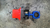 Bettis 520F-10-C4-02-004 Actuator 110-120 VAC 1 PH With 3" Butterfly Valve