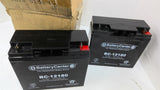 Battery Center BC-12180 12V Battery Lot Of 2