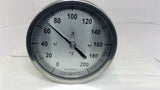 Reotemp MM025CF43-SS Sanitary Bimetal Dial Thermometer 4" Dial