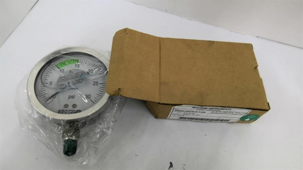 Reotemp Instruments PR40S1A4P16-G-T-CB 0-30 Oil Filled Pressure Guage