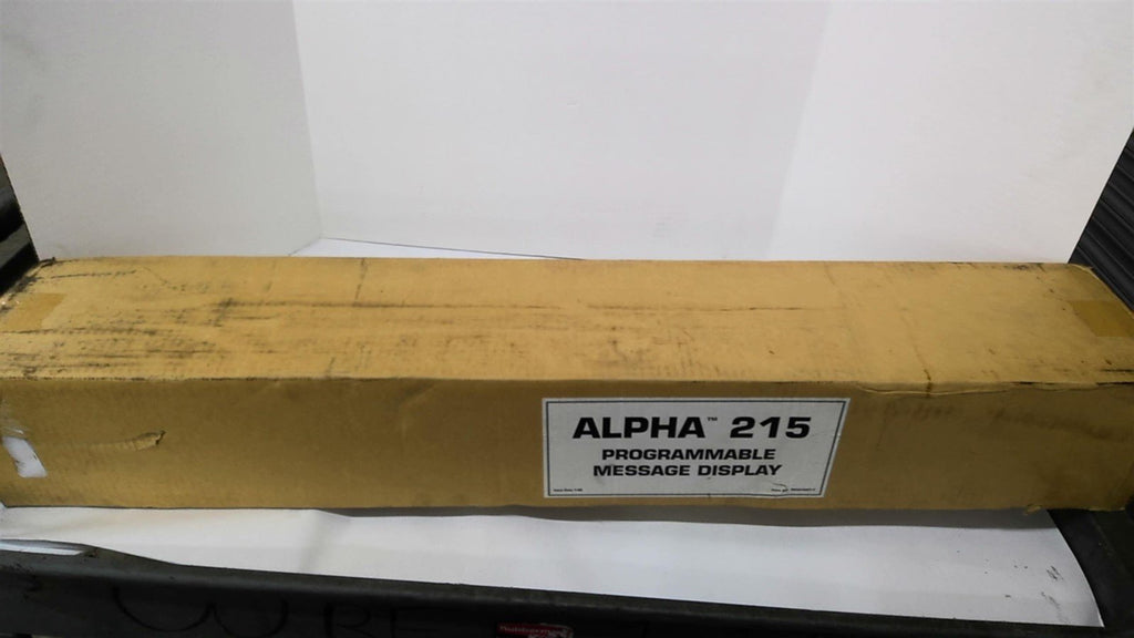 Alpha 215 Programmable Message Display