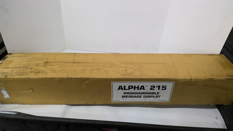 Alpha 215 Programmable Message Display