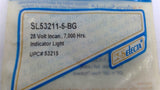 Selecta SL53211-5BG White Flush Lens Indicator Light 28 V 1 Watt Lot Of 2