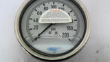 Wikai 200 PSI Oil Filled Pressure Gauge 4 1/2" OD